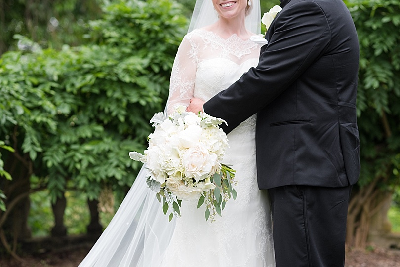 Bride and Groom at Skylands Manor wedding in Ringwood, NJ