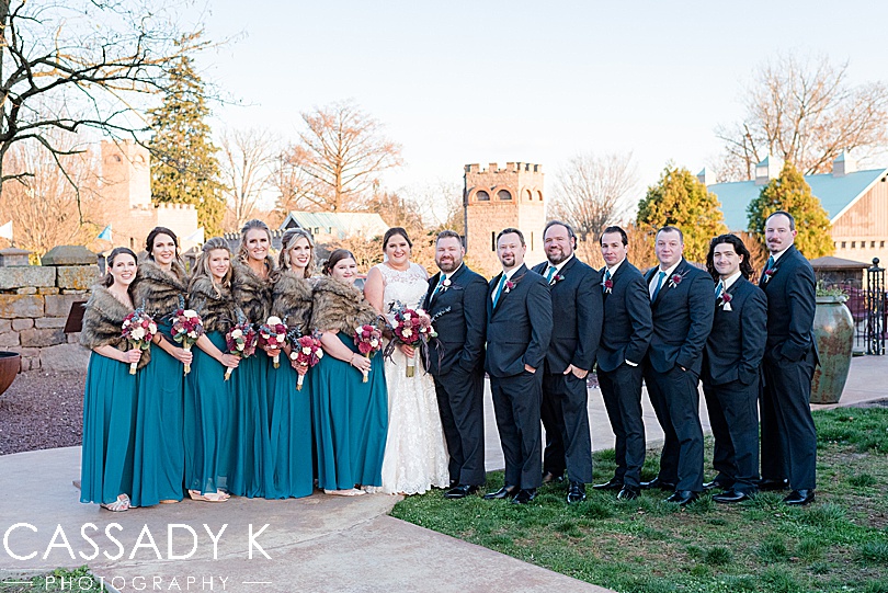 Bridal party picture at Mount Hope Estate Wedding
