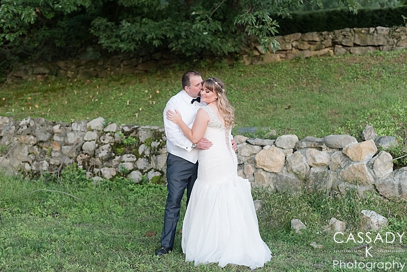 Bride and Groom during golden hour portraits at a Dutchess Manor Wedding in Beacon, NY