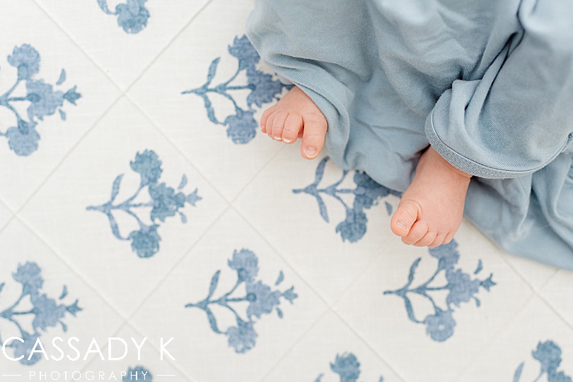 Tiny baby toes at a Doylestown, PA newborn session.