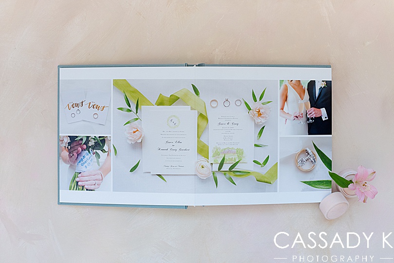Image of wedding album by Cassady K Photography
