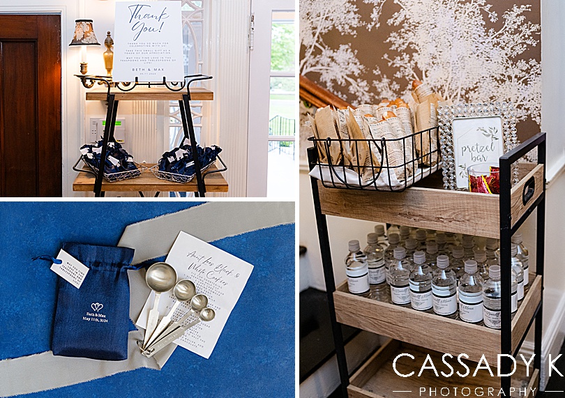 Image of pretzel bar served during a Briarcliff Manor Wedding