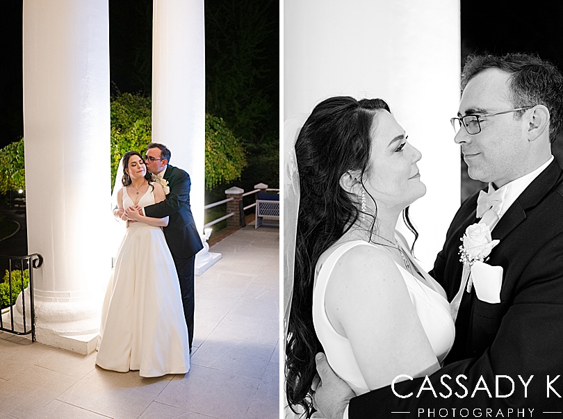 Bride and groom looking at each other during Briarcliff Manor Wedding