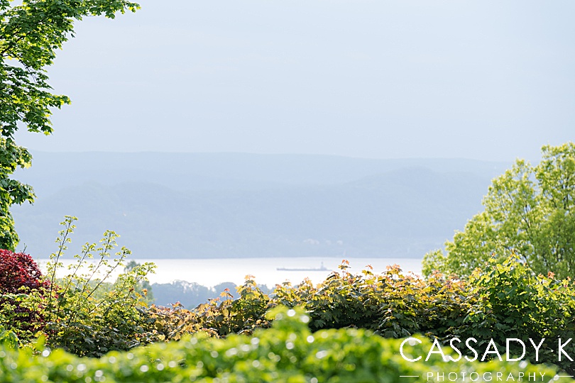 View of Hudson river from Briarcliff Manor Wedding venue