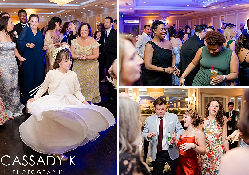 Guests dancing at Briarcliff Manor Wedding