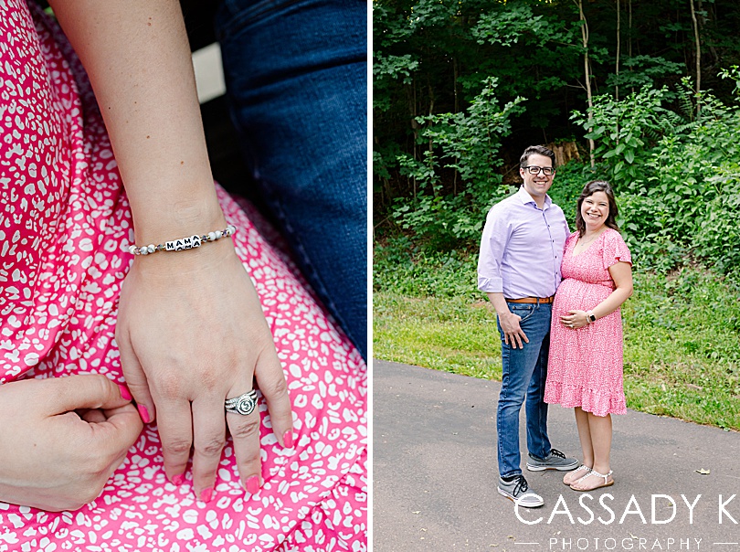 Man and pregnant woman during Lenape Park Maternity session